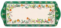 Christmas Robins Large Tray