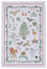 Winter Garden Tea Towel