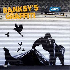 Banksy's Graffiti OFFICIAL - 2026 - 12x12 inch Calendar - Coming Christmas 2025 - BT