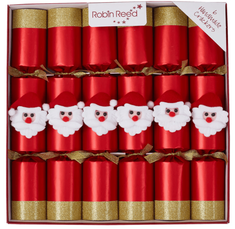 Robin Reed Jolly Santa Crackers 6pk - Coming Christmas 2025 RR Robin Reed Jolly Santa Crackers 6pk - Coming Christmas 2025 RR
