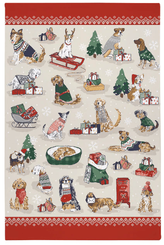Merry Mutts Tea Towel