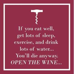 Open the Wine Cocktail Napkins