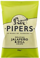 Pipers Crisps with Jalapeno and Dill 40 - Pipers Crisps with Jalapeno and Dill 40 -
