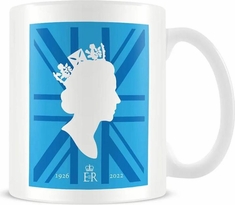 QEII ER Blue UJ Commemorative Ceramic Mug