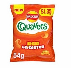 Quavers Red Leicester Cheese Sharing Crisps 54g - Coming Christmas 2026 RI