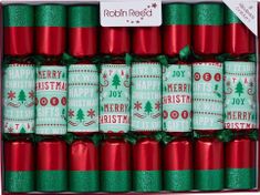 Robin Reed Retro Christmas Greetings Crackers 8ct - Sold OutComing Christmas 2026