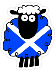 Saltire Sheep Sticker - Sold Out