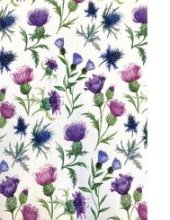 Samuel Lamont Scottish Thistles Tea Towel  - 1 in stock