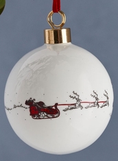Santa's Sleigh Bauble 