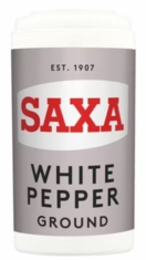Saxa Ground White Pepper 25g