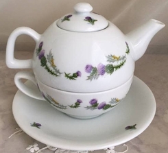 Tea for One Porcelain Thistle-CBE Inc - COMING SOON