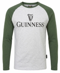 Guinness Heathered Gray Baseball Long Sleeved Tee - Sold Out