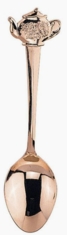 Mini Gold Spoon with Teapot Design