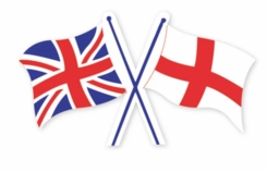 Union Jack & St. George Flag Sticker