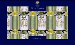 Tom Smith Gold & White with Gold Wreath Cracker 8pk - Coming Christmas 2026 BD