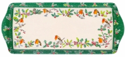 Christmas Robins Large Tray