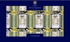 Tom Smith Gold & White with Gold Wreath Cracker 8pk - Coming Christmas 2026 BD