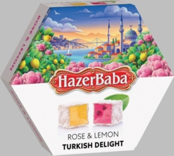 Hazer Baba Rose & Lemon Turkish Delight 250g - Coming Christmas 2026 LLB