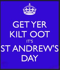 30 November St Andrew's Day; Celebrate Scottish Heritage