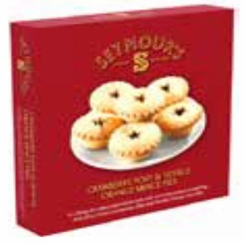 Seymore's Cranberry, Port, and Orange Mince Pies 4pk 270g- Coming Christmas 2026 PN