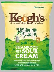 Keogh's Sour Cream and Shamrock 125g