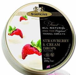 Simpkins Strawberry & Cream Drops 200g