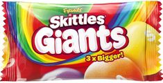 Skittles Giants Fruits Sweets Bag 45g