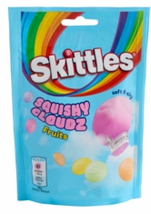 Skittles Squishy Cloudz Fruit Sweets Pouch Bag 94g