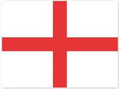 St. George Flag Large Sticker - 2 In Stock