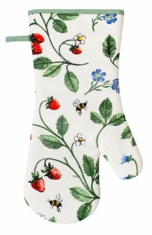 Strawberry Patch Gauntlet Single Oven Glove