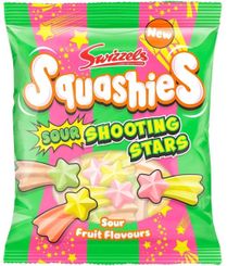 Swizzels Squashies Sour Shooting Stars Gums 100g