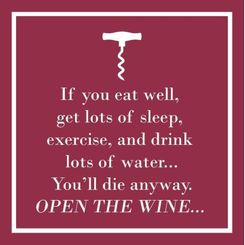 Open the Wine Cocktail Napkins - Coming Soon