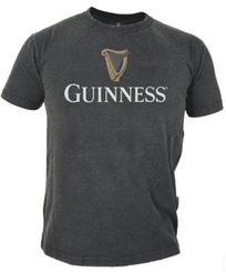 Black Guinness and Harp Distressed Tee--Coming Soon--