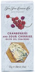 The Fine Cheese Co. Cranberry, Sour Cherry and Extra Virgin Olive Oil Crackers 125g 
