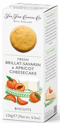 The Fine Cheese Co. Fresh Brillat-Savarin & Apricot Cheesecake Biscuits 120g 
