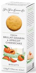 The Fine Cheese Co. Fresh Brillat-Savarin & Apricot Cheesecake Biscuits 120g 