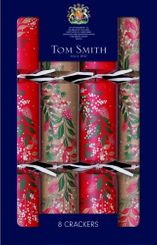  Tom Smith Red & Kraft Holly & Berries Crackers 8ct-- Coming Christmas 2026 BD