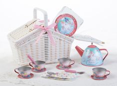 Unicorn Children's Tin Tea Set for Four - Out of Stock