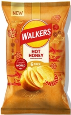 Walkers Hot Honey Crisps 6pk x 25g - Coming Christmas 2026 LLB
