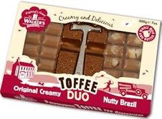 Walkers Nonsuch Toffee Duo - Original Creamy & Nutty Brazil 200g - Coming Christmas 2025 RI