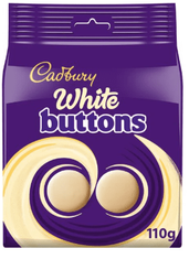 White Chocolate Giant Buttons Pouch 110g - BB Oct. 18th. 2025