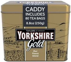 Yorshire Gold Tin Caddy 80ct Bags