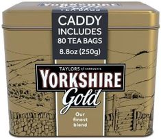 Yorshire Gold Tin Caddy 80ct Bags