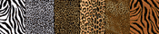 7" Animal Print Chiffon Roll (30 yards long)