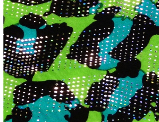 Holo Glitter Leopard Stretch     