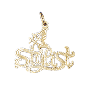 14K Gold #1 Realtor Saying Charm-Daz-10739