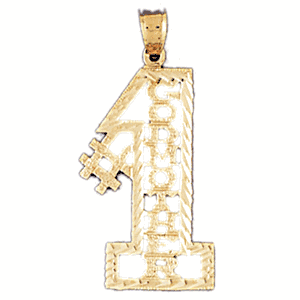 14K Gold #1 Godmother Saying Charm-Daz-10471