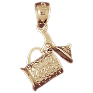 14K Gold 3-D Cooking Charm-Daz-6955