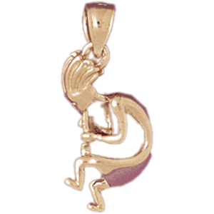 14K Gold 3D Musician Charm-Daz-6206