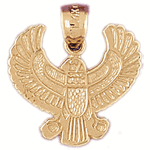 14K Gold American Indian Charm-Daz-5282